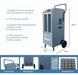 158L/D Commercial Dehumidifier Industrial Dehumidifier With Water Pump FDH-2158BE