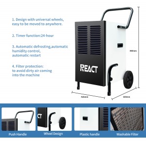 55L portable dehumidifier industrial dehumidifier FDH-255BE-2