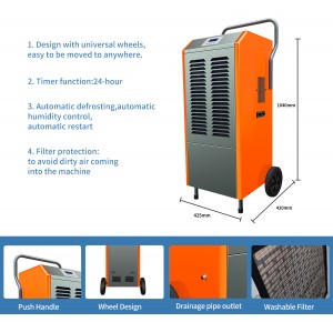 158L/D Commercial Dehumidifier Industrial Dehumidifier Orange FDH-2158BE