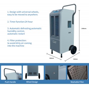 158L/D Commercial Dehumidifier Industrial Dehumidifier With Water Pump FDH-2158BE