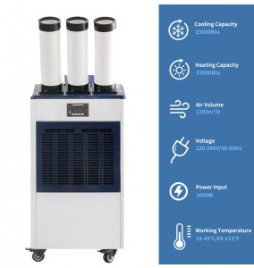 25000btu/33000btu Cooling&Heating Portable Industrial Air Conditioner YDH-5500C