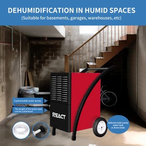 60L/D hand push dehumidifier commercial bautrockner FDH-260BT