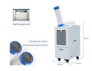 9000btu/10240btu heat and cool portable air conditioner YDH-3500A