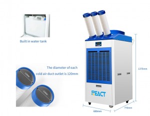 36000BTU/40000BTU 3 Ton Heat And Cool Portable Industrial Air Conditioner YDH-6500C