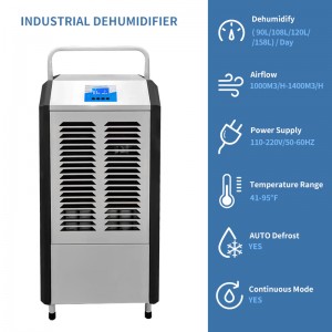 90L/D Europe hot selling R410a industrial dehumidifier price FDH-290BE