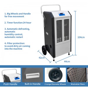 90L/D Europe hot selling R410a industrial dehumidifier price FDH-290BE