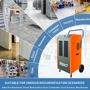 80L/D Hand Push Commercial Dehumidifier Popular in Europe FDH-280BE