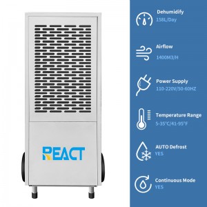 158L/D  hot selling R410a Commercial Dehumidifier Industrial FDH-2158BS-1