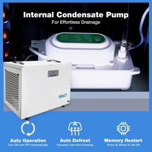 190 Pints Crawl Space Dehumidifier Commercial Dehumidifier for Basements with Pump DH-90