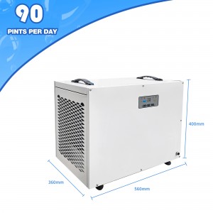 190 Pints Crawl Space Dehumidifier Commercial Dehumidifier for Basements with Pump DH-90