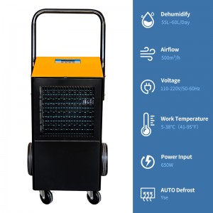 55L portable dehumidifier industrial dehumidifier machine for grow room FDH–255BS