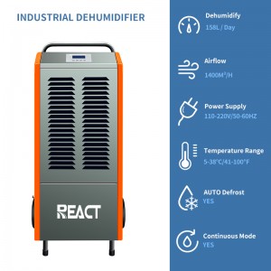 158L/D Commercial Dehumidifier Industrial Dehumidifier Orange FDH-2158BE