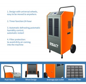 90L/D Europe hot selling  industrial dehumidifier Commercial FDH-290BE